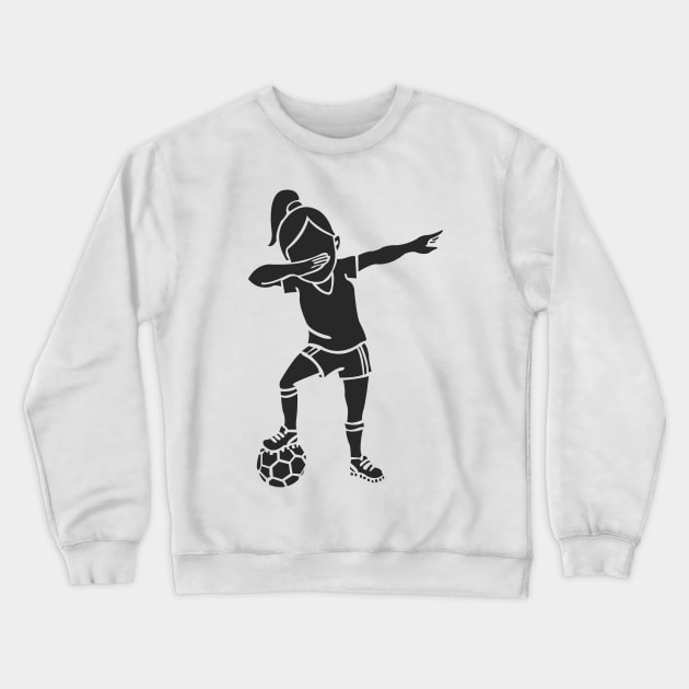 'Dabbing Soccer Girl' Awesome Balls Gift Crewneck Sweatshirt by ourwackyhome